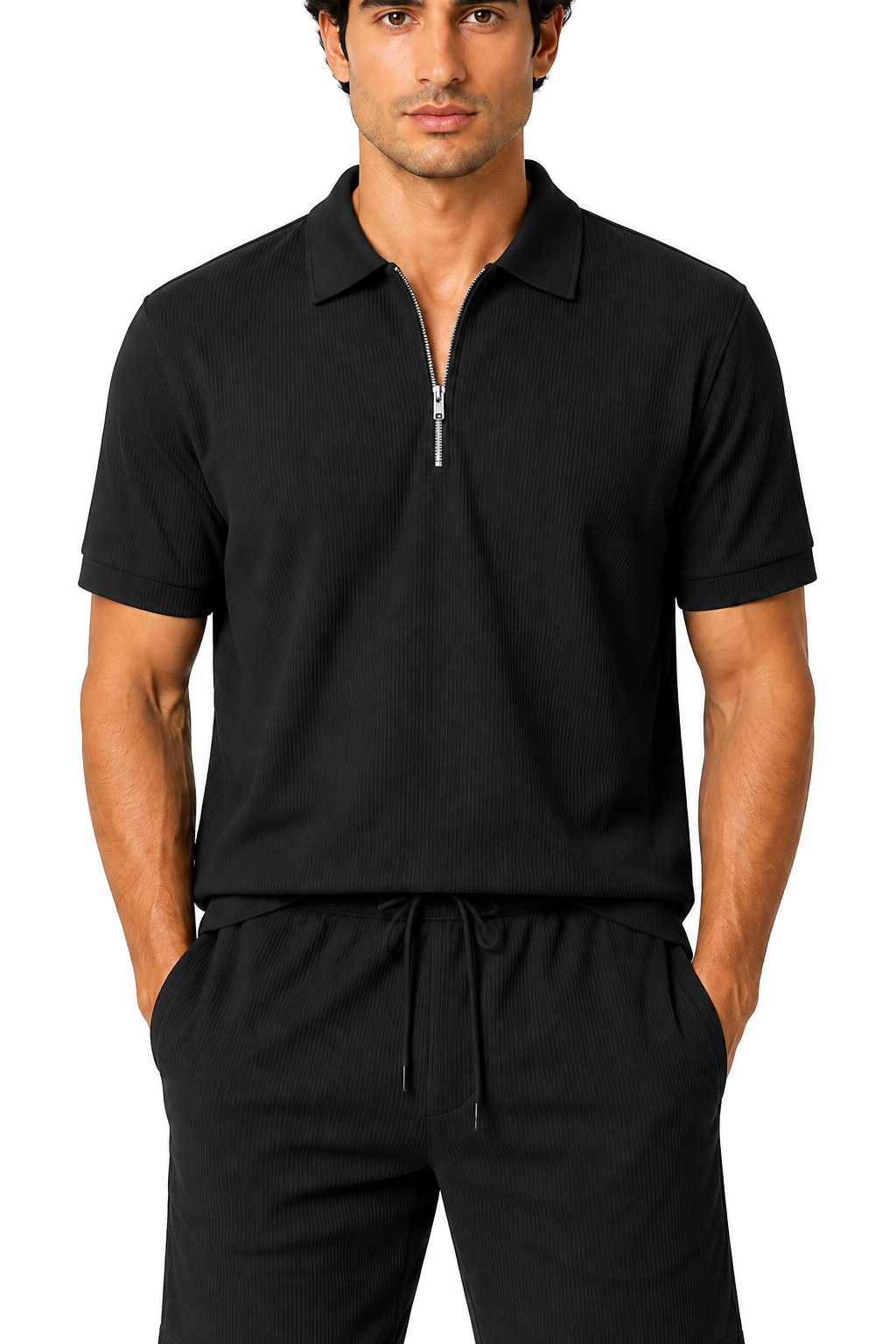 Men's Polo Shorts Set Lightweight Feel Coordinated Design | Glitz & Fashion