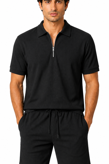 Men's Polo Shorts Set Lightweight Feel Coordinated Design | Glitz & Fashion