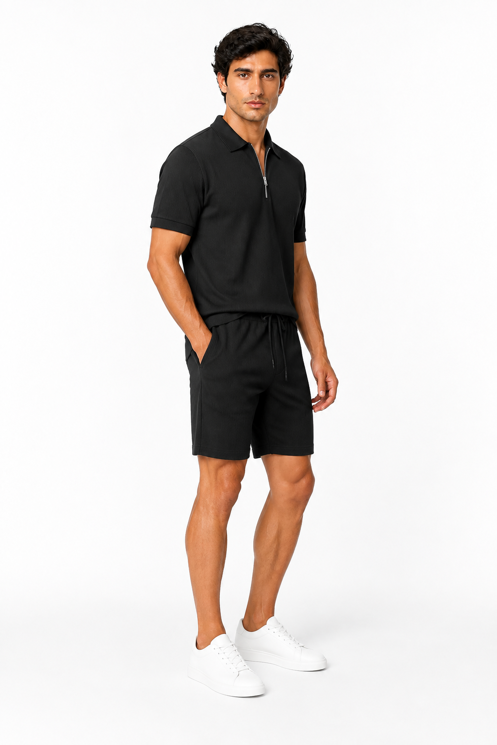 Men's Polo Shorts Set Lightweight Feel Coordinated Design | Glitz & Fashion