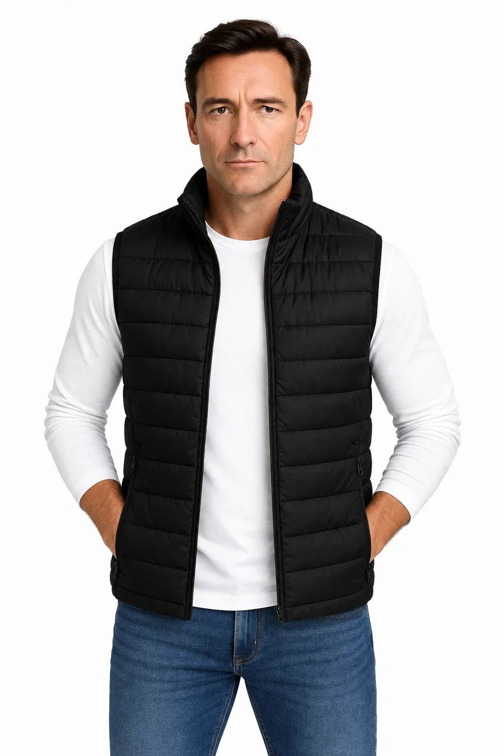 Men's Cotton-Padded Puffer Vest | Glitz & Fashion
