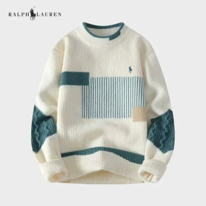 Color-Blocked Clean Lined