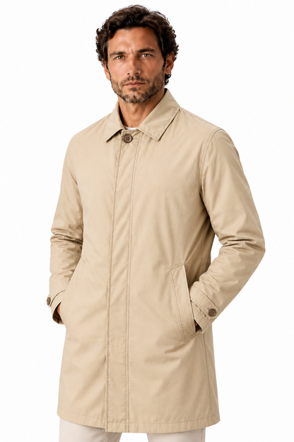 Men's Lightweight Water-Resistant Trench Coat | Glitz & Fashion