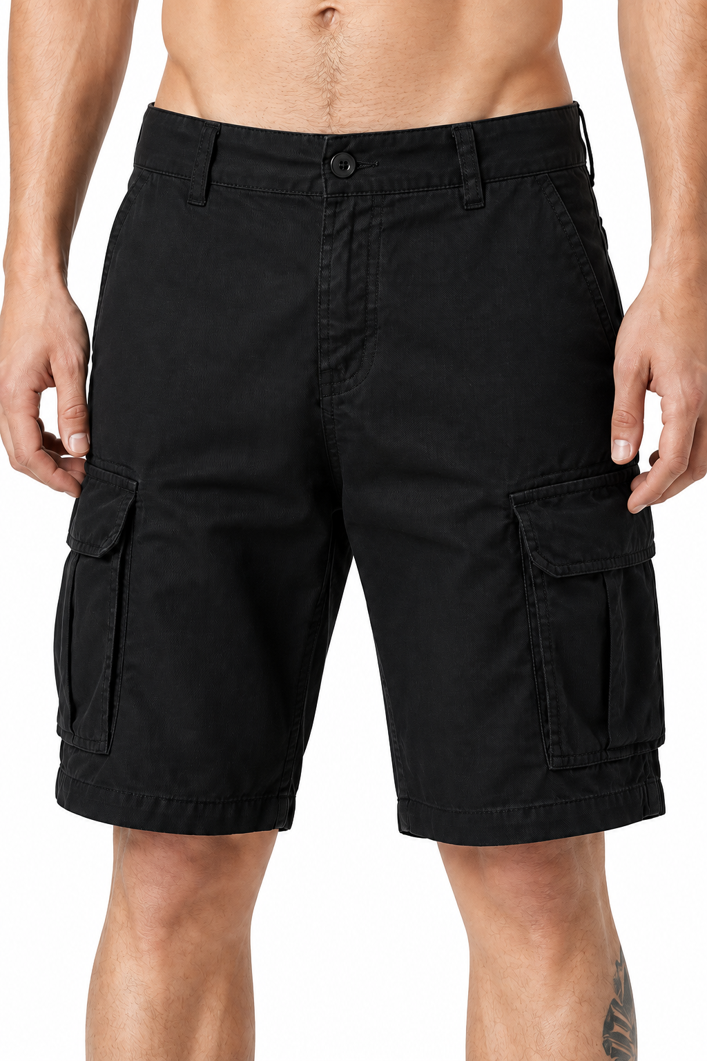 Men's Cargo Shorts Utility Pockets Rugged Finish | Glitz & Fashion
