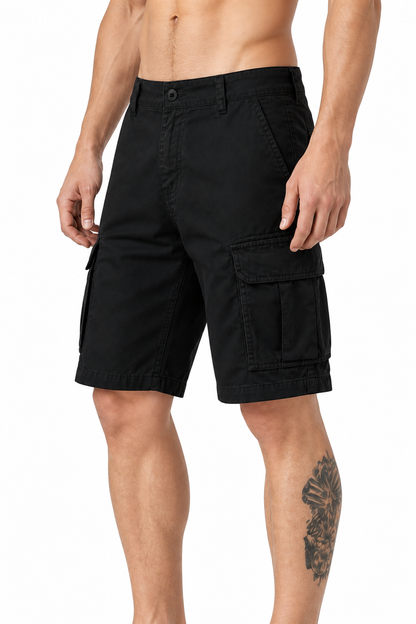 Men's Cargo Shorts Utility Pockets Rugged Finish | Glitz & Fashion