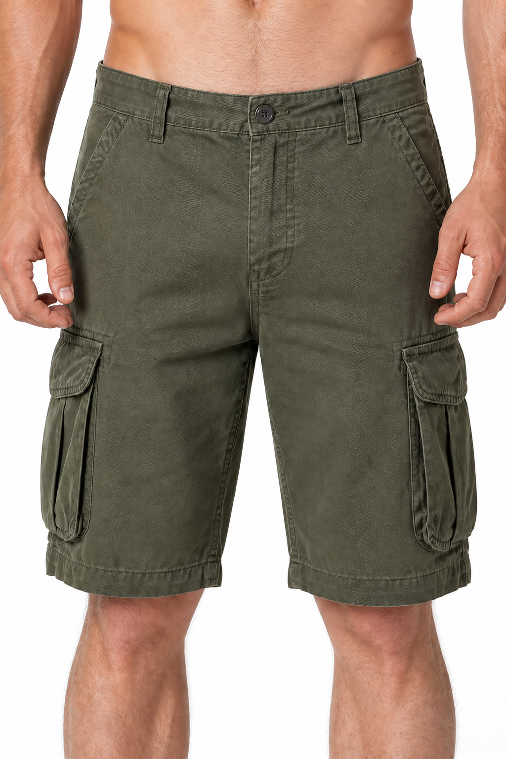Men's Cargo Shorts Utility Pockets Rugged Finish | Glitz & Fashion