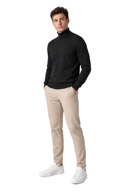 Men's Turtleneck Sweater Thermal Fabric Warm Fit | Glitz & Fashion