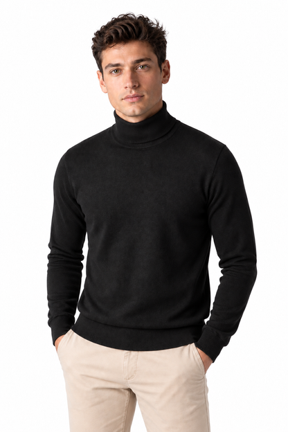 Men's Turtleneck Sweater Thermal Fabric Warm Fit | Glitz & Fashion