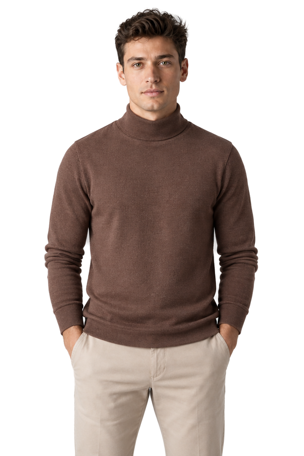 Men's Turtleneck Sweater Thermal Fabric Warm Fit | Glitz & Fashion