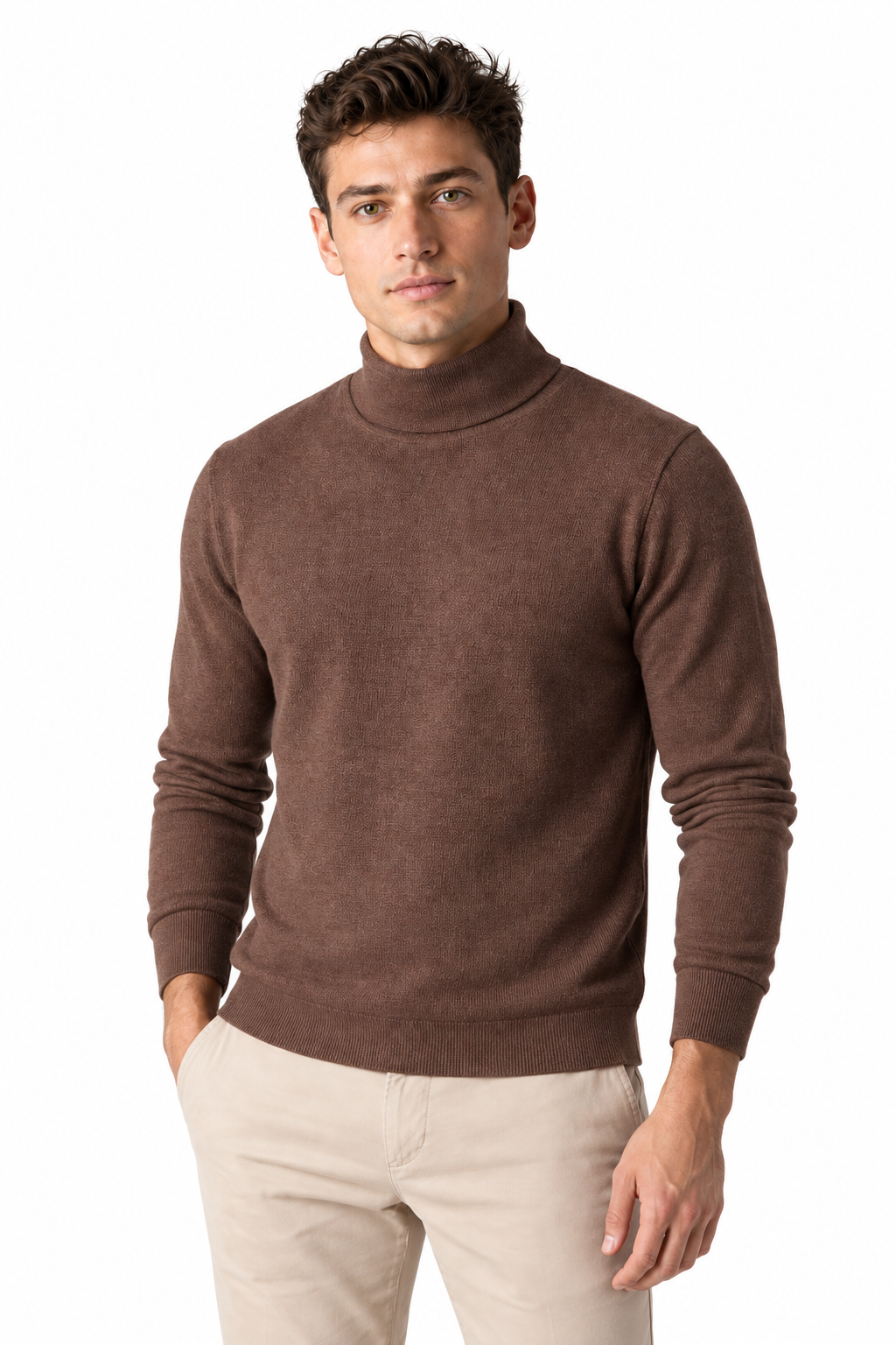 Men's Turtleneck Sweater Thermal Fabric Warm Fit | Glitz & Fashion