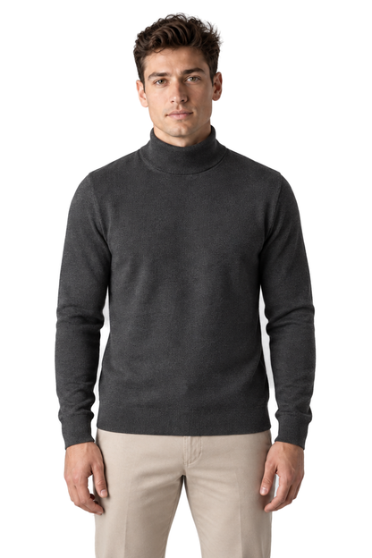 Men's Turtleneck Sweater Thermal Fabric Warm Fit | Glitz & Fashion