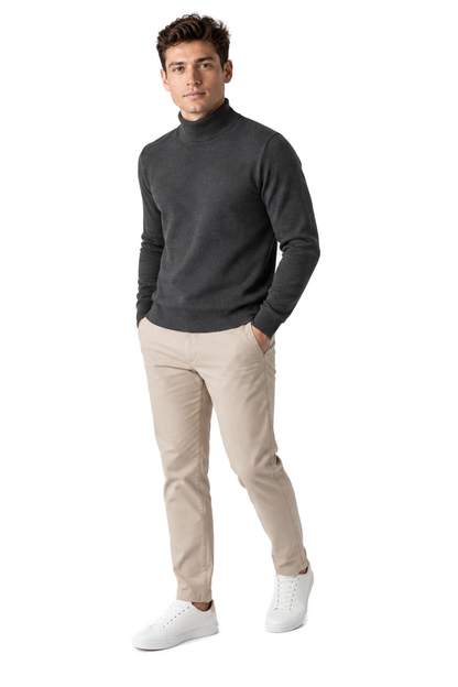 Men's Turtleneck Sweater Thermal Fabric Warm Fit | Glitz & Fashion