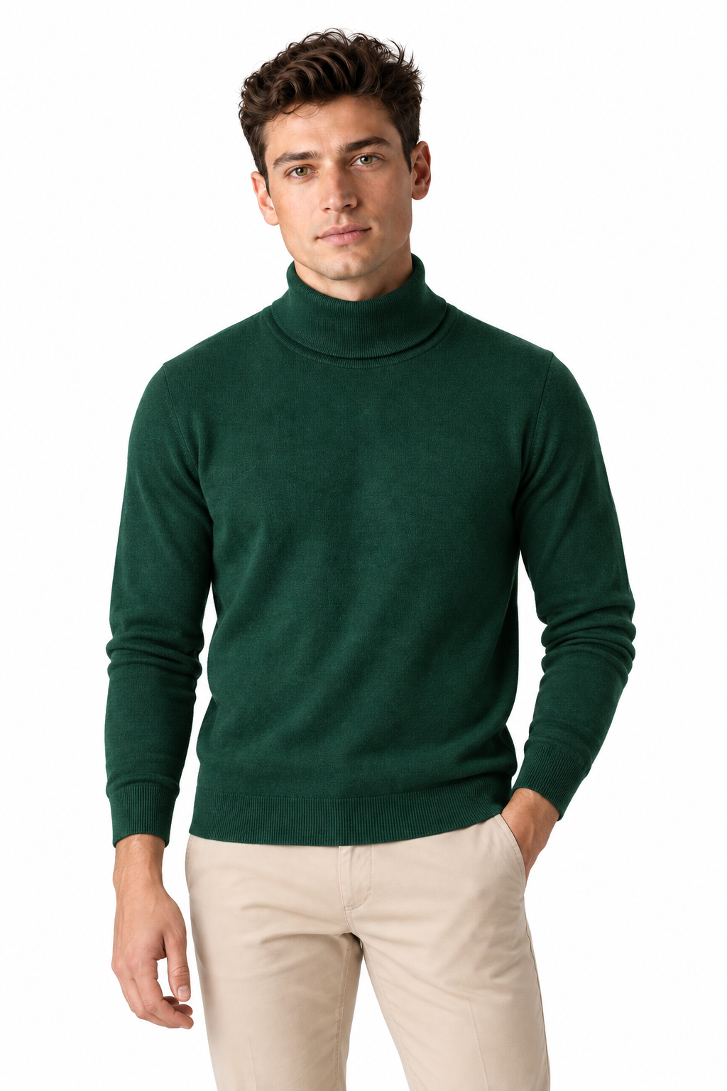 Men's Turtleneck Sweater Thermal Fabric Warm Fit | Glitz & Fashion