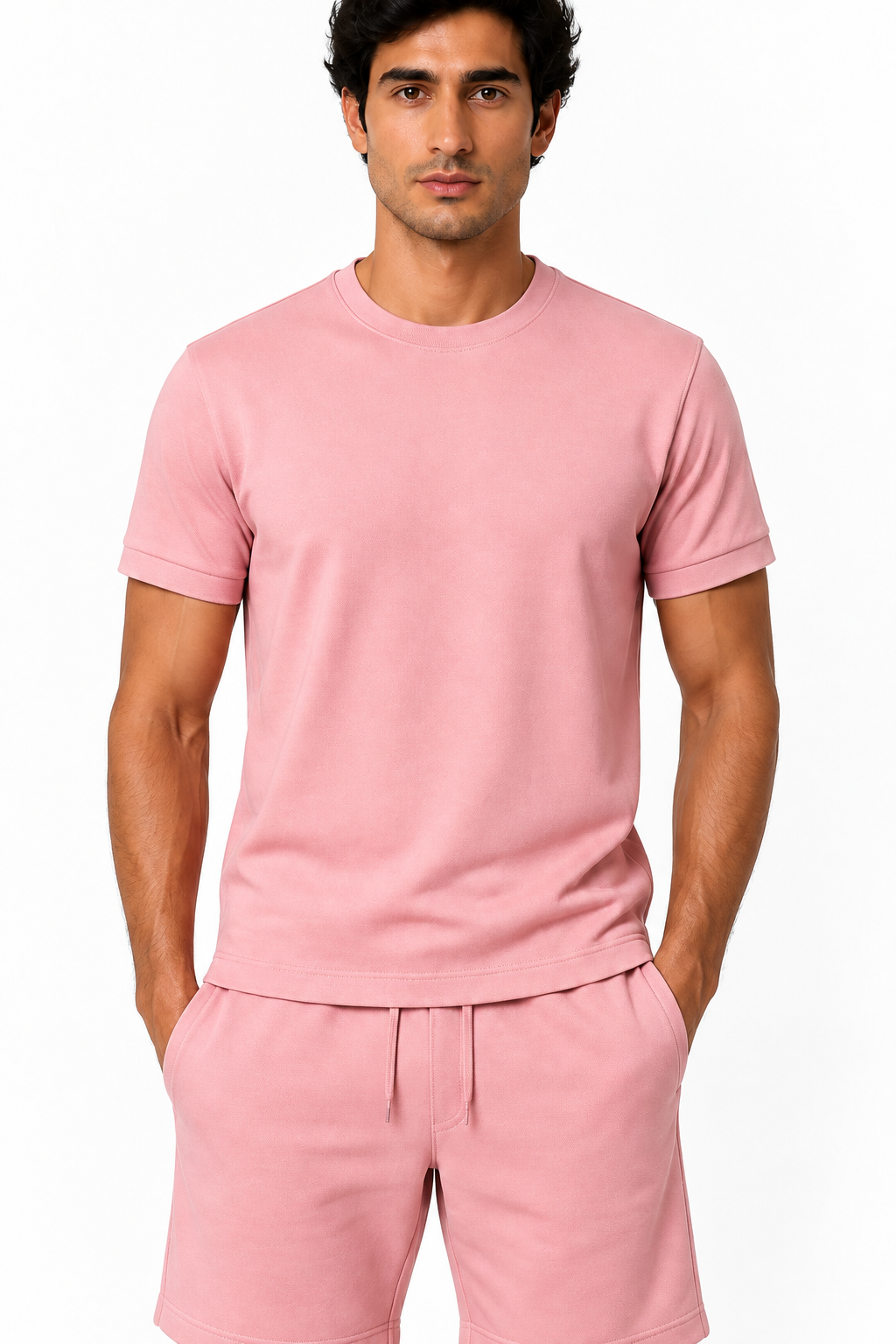 Men's T-Shirt Shorts Set Casual Fit Coordinated Design | Glitz & Fashion