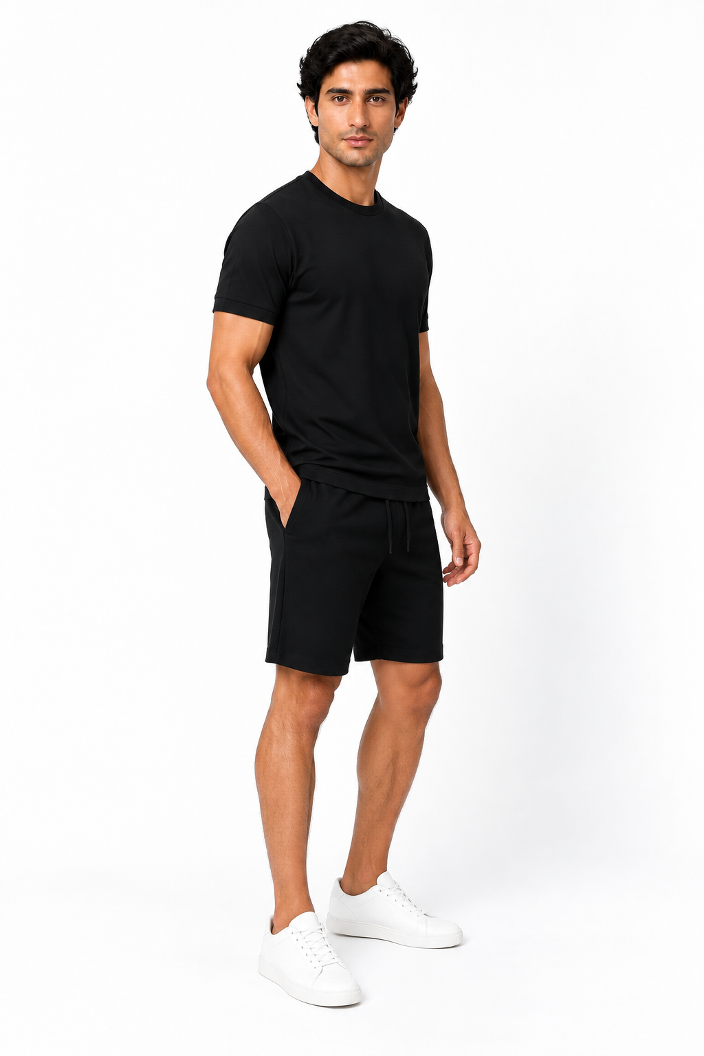 Men's T-Shirt Shorts Set Casual Fit Coordinated Design | Glitz & Fashion