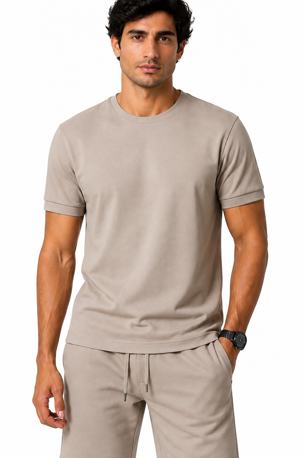 Men's T-Shirt Shorts Set Casual Fit Coordinated Design | Glitz & Fashion