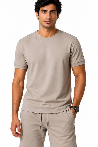 Men's T-Shirt Shorts Set Casual Fit Coordinated Design | Glitz & Fashion