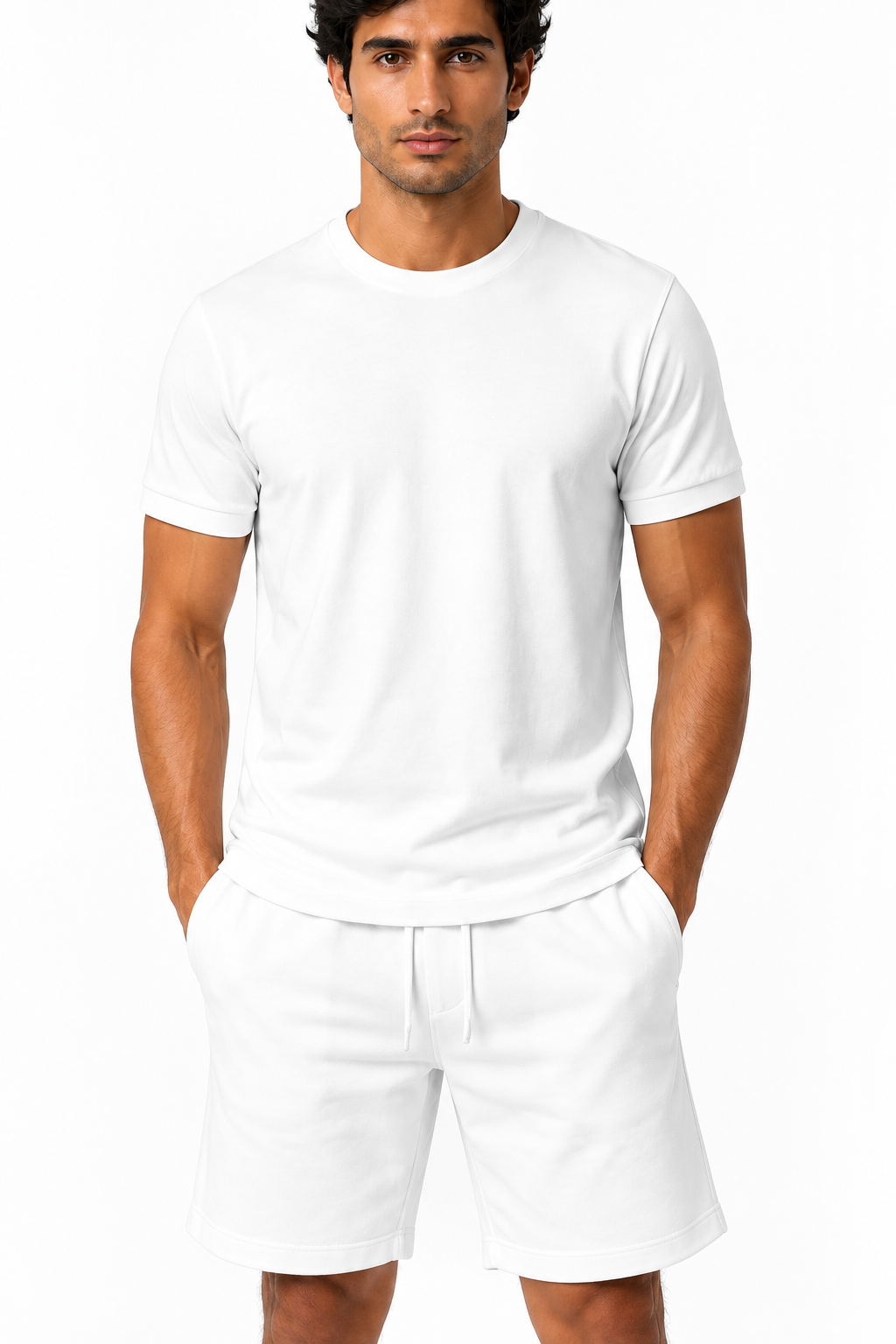 Men's T-Shirt Shorts Set Casual Fit Coordinated Design | Glitz & Fashion