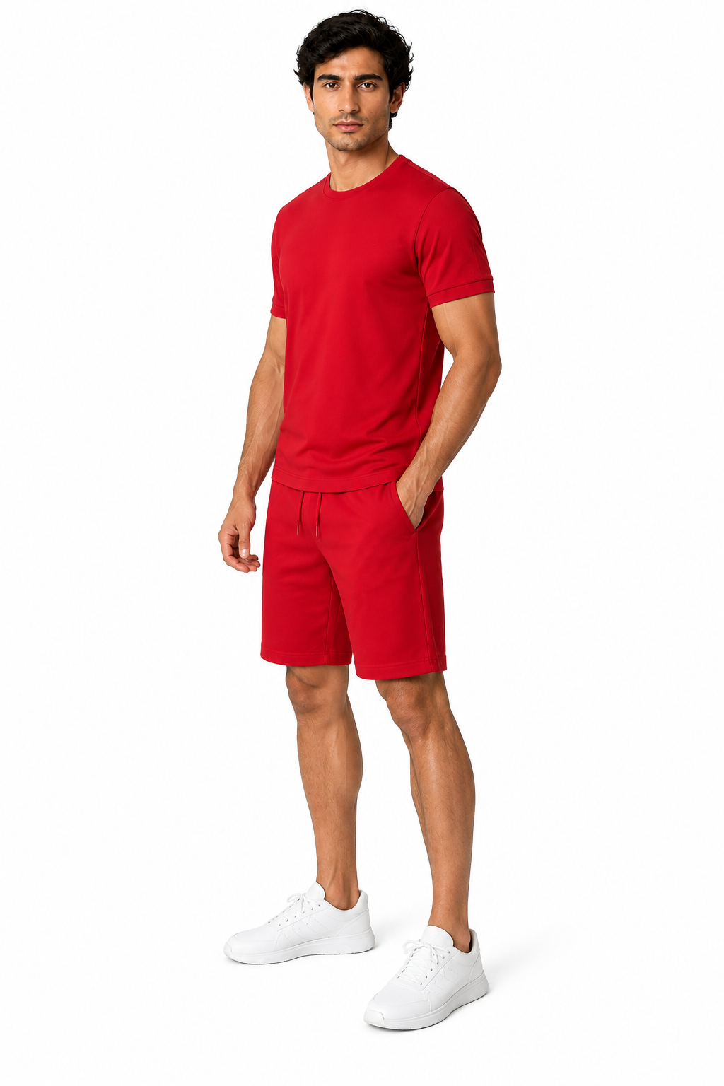 Men's T-Shirt Shorts Set Casual Fit Coordinated Design | Glitz & Fashion