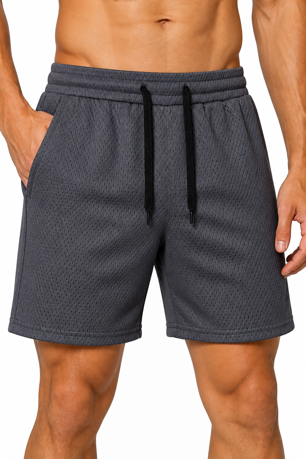 Men's Gym Shorts Breathable Mesh Lightweight Fit | Glitz & Fashion