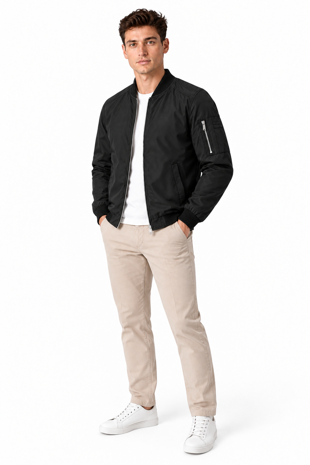 Men's Multi-Pocket Windbreaker Jacket | Glitz & Fashion
