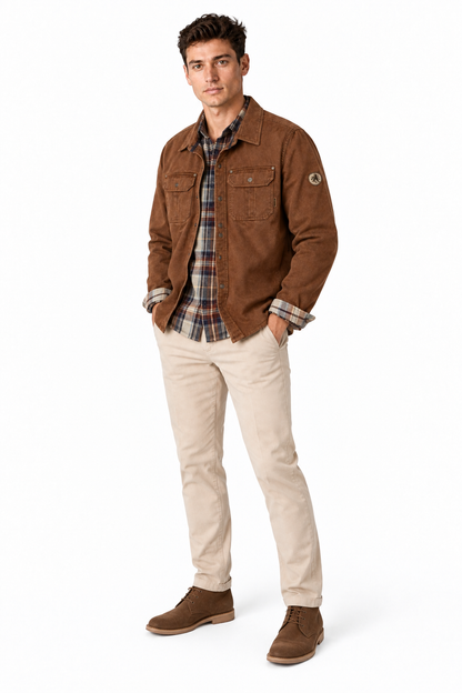 Men's Waxed Cotton Casual Jacket | Glitz & Fashion