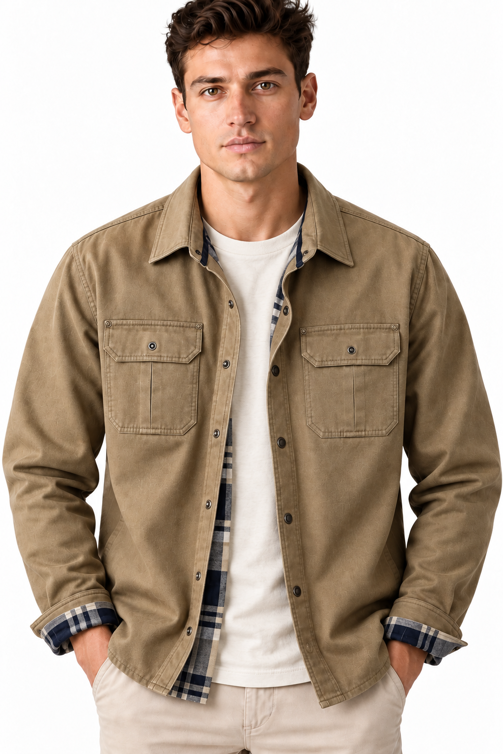 Men's Waxed Cotton Casual Jacket | Glitz & Fashion