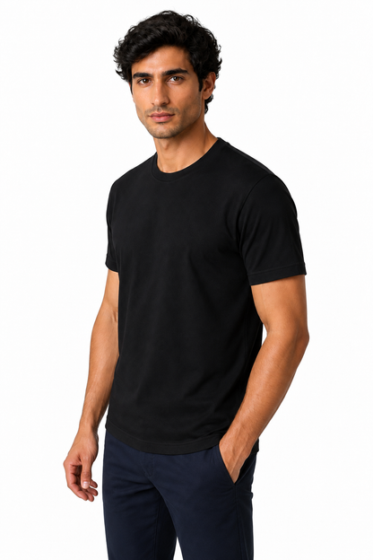 Men's T-Shirt Premium Fabric Crew Neck | Glitz & Fashion