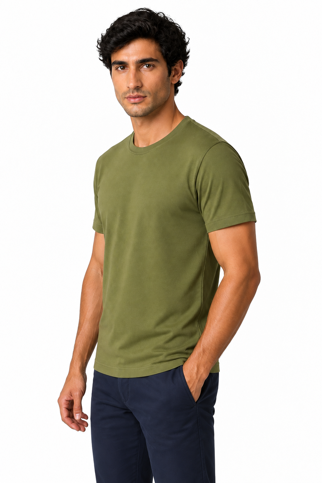 Men's T-Shirt Premium Fabric Crew Neck | Glitz & Fashion