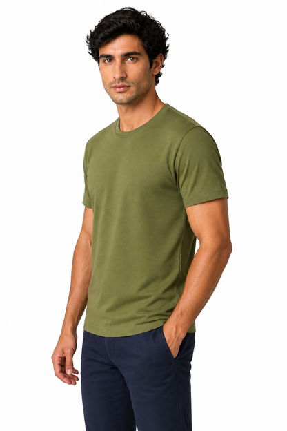 Men's T-Shirt Premium Fabric Crew Neck | Glitz & Fashion