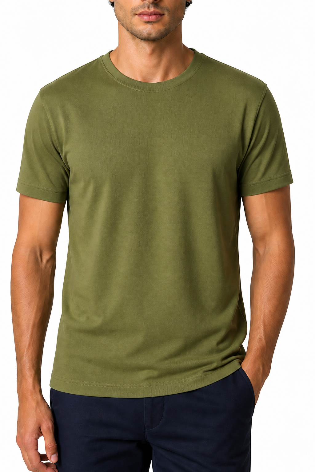 Men's T-Shirt Premium Fabric Crew Neck | Glitz & Fashion