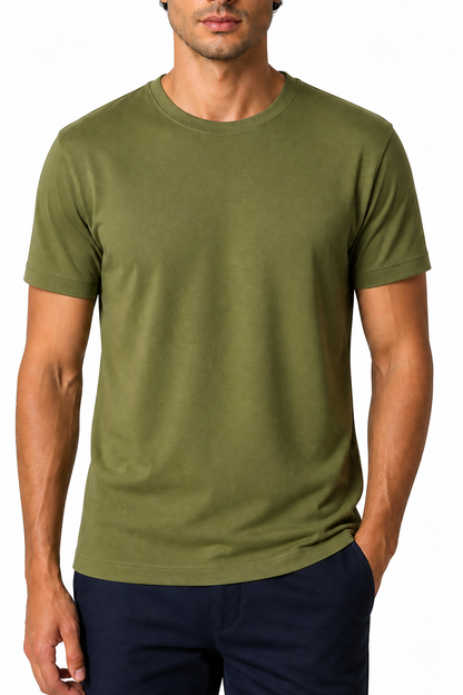 Men's T-Shirt Premium Fabric Crew Neck | Glitz & Fashion