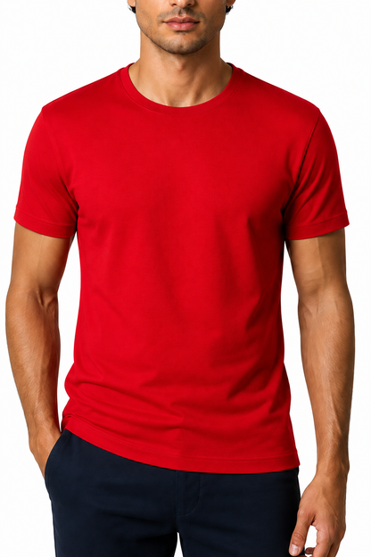 Men's T-Shirt Premium Fabric Crew Neck | Glitz & Fashion