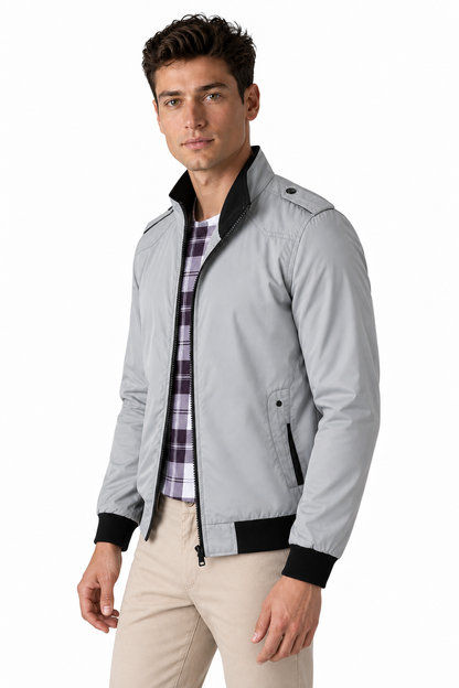 Men's Bomber Jacket Lightweight Build Classic Fit | Glitz & Fashion