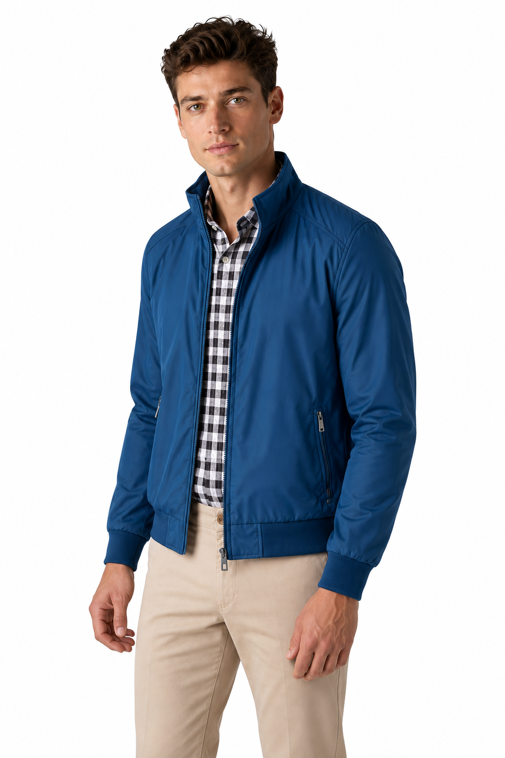 Men's Bomber Jacket Lightweight Build Classic Fit | Glitz & Fashion