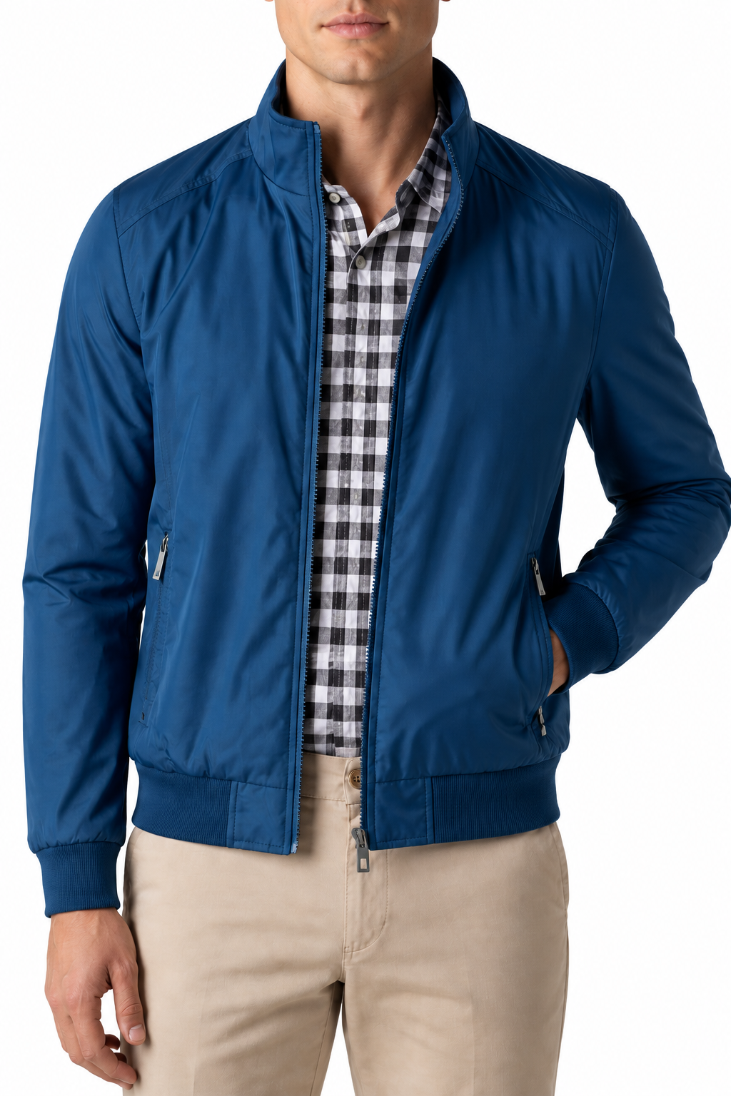 Men's Bomber Jacket Lightweight Build Classic Fit | Glitz & Fashion