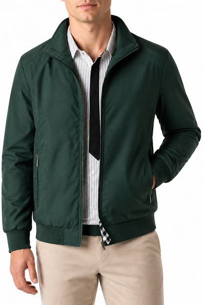 Men's Bomber Jacket Lightweight Build Classic Fit | Glitz & Fashion