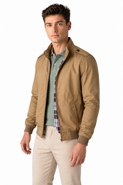 Men's Bomber Jacket Lightweight Build Classic Fit | Glitz & Fashion