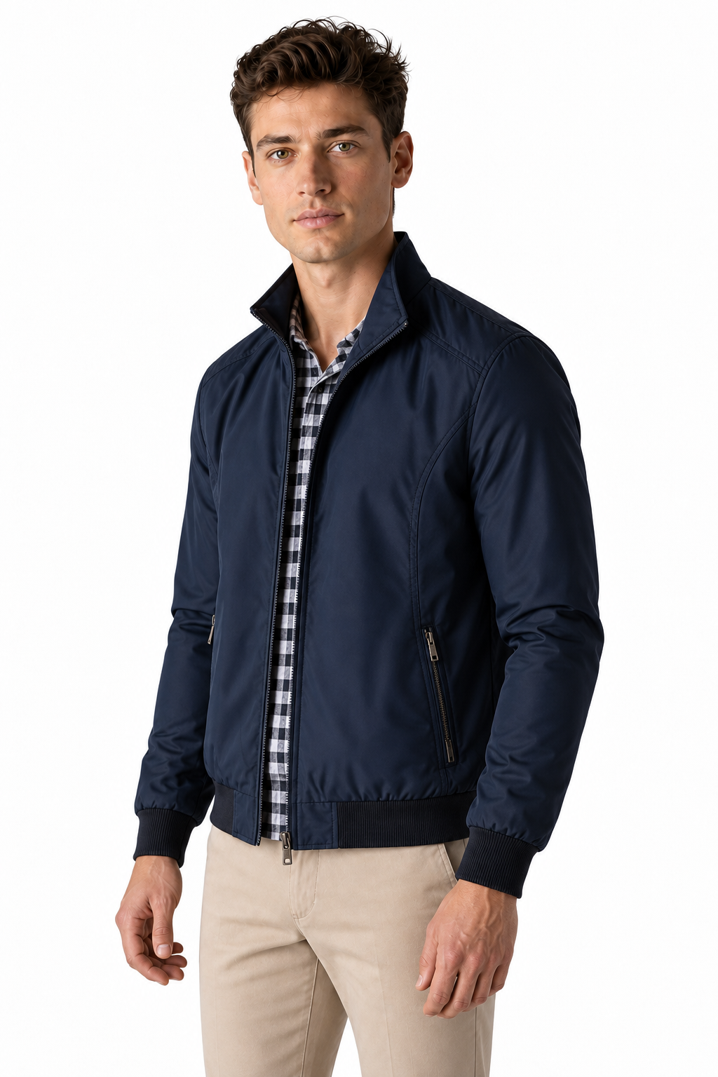 Men's Bomber Jacket Lightweight Build Classic Fit | Glitz & Fashion