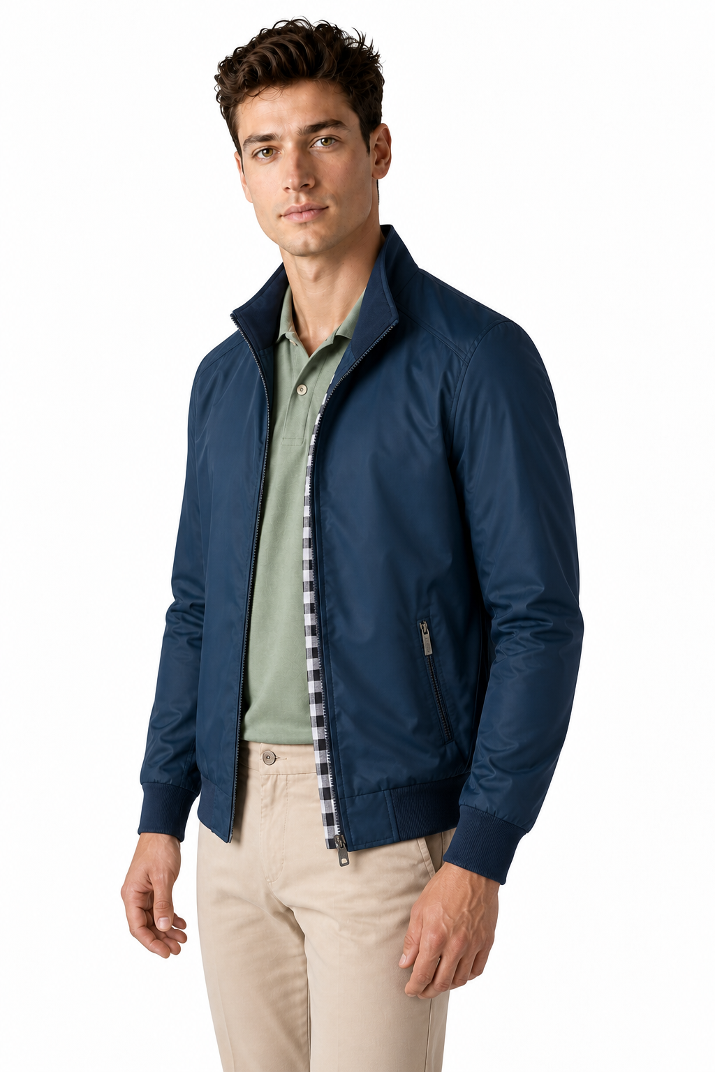 Men's Bomber Jacket Lightweight Build Classic Fit | Glitz & Fashion