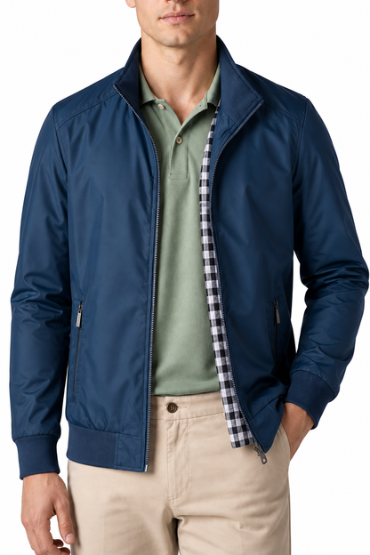 Men's Bomber Jacket Lightweight Build Classic Fit | Glitz & Fashion