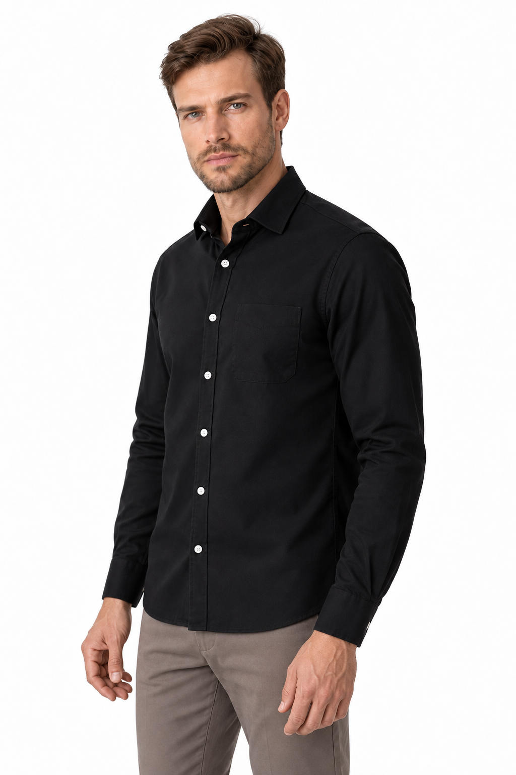 Men's Business Shirt Slim Fit Clean Finish | Glitz & Fashion