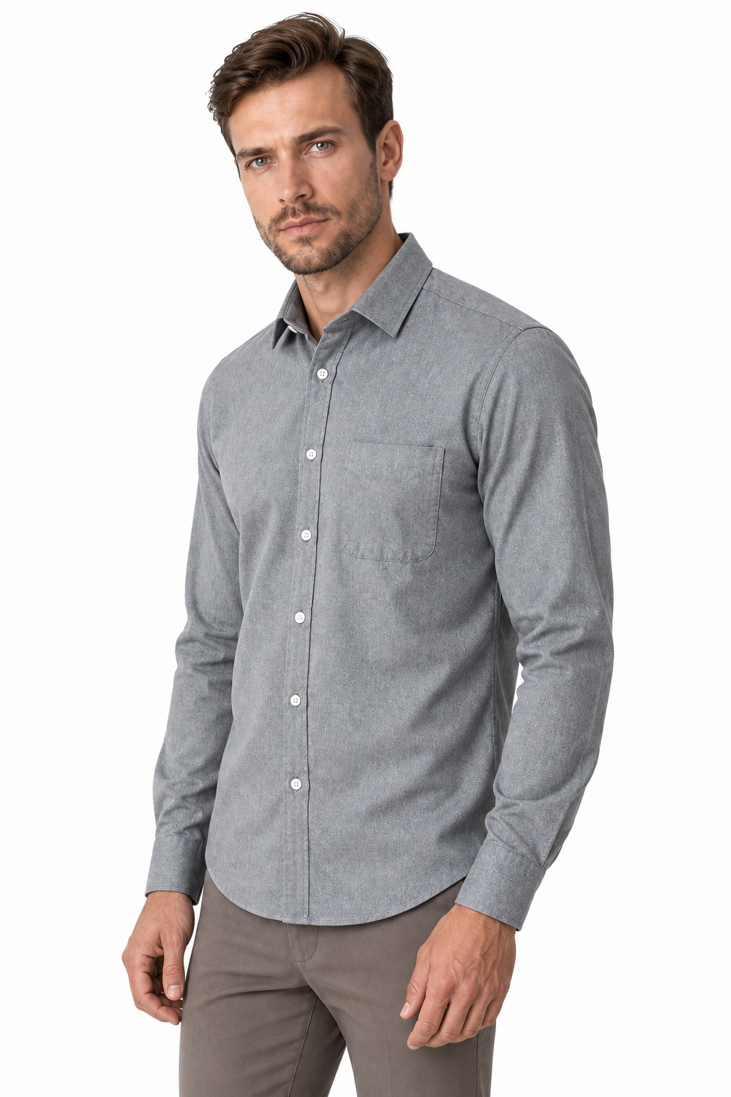 Men's Business Shirt Slim Fit Clean Finish | Glitz & Fashion