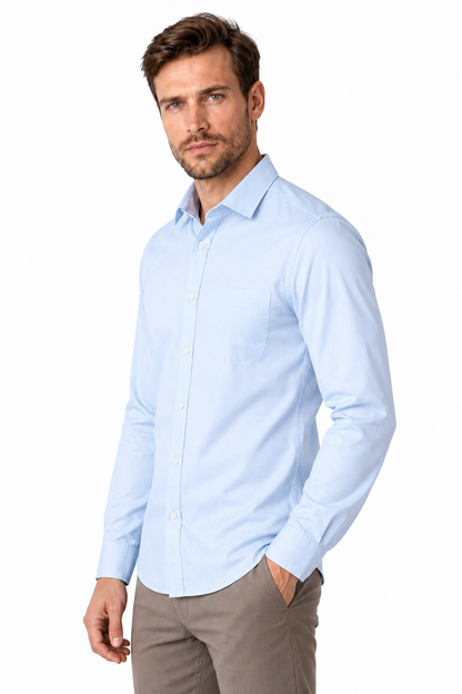 Men's Business Shirt Slim Fit Clean Finish | Glitz & Fashion