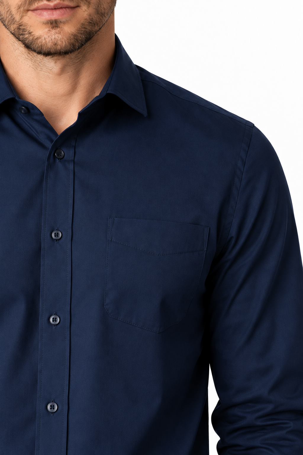 Men's Business Shirt Slim Fit Clean Finish | Glitz & Fashion