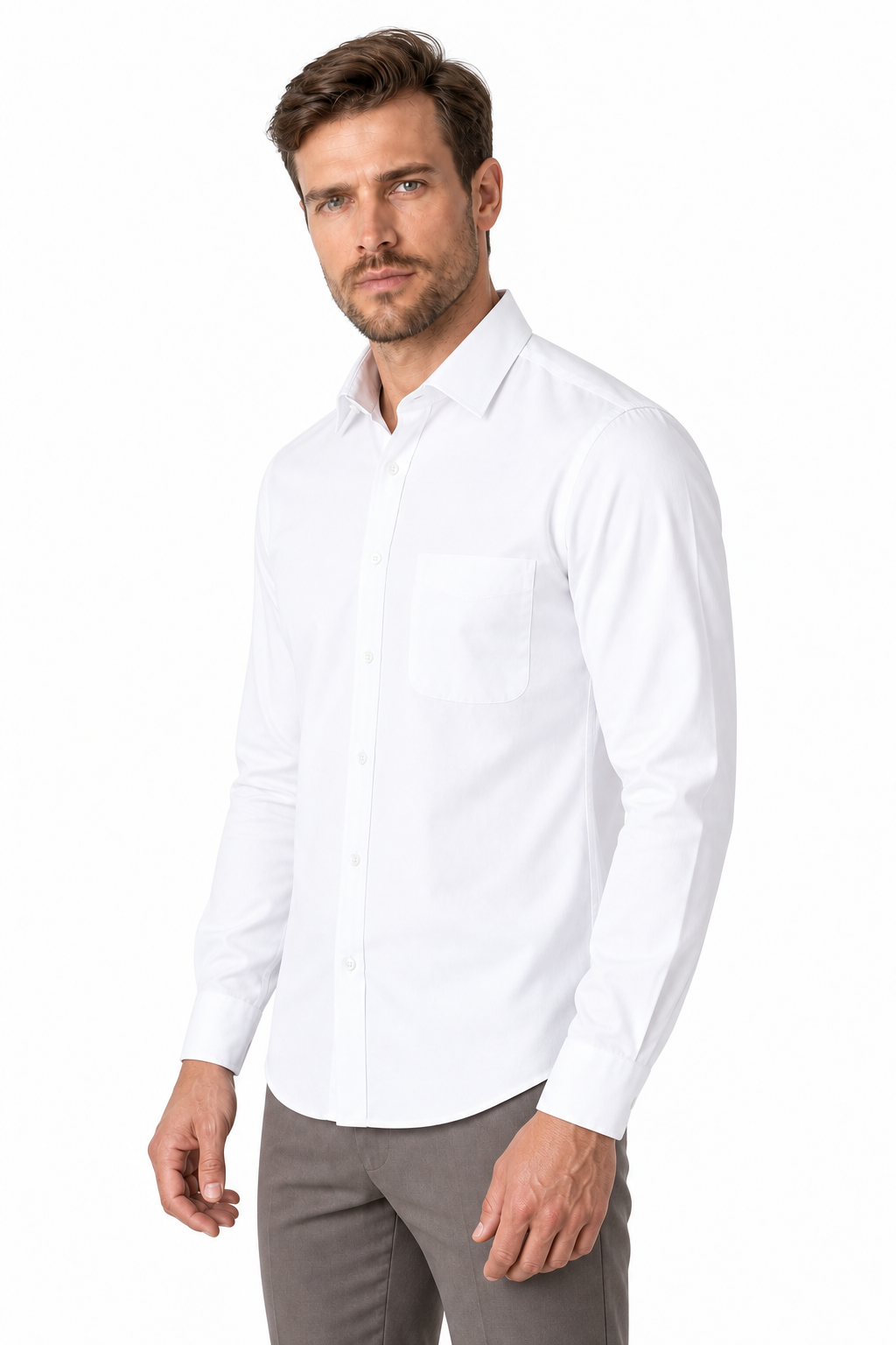 Men's Business Shirt Slim Fit Clean Finish | Glitz & Fashion