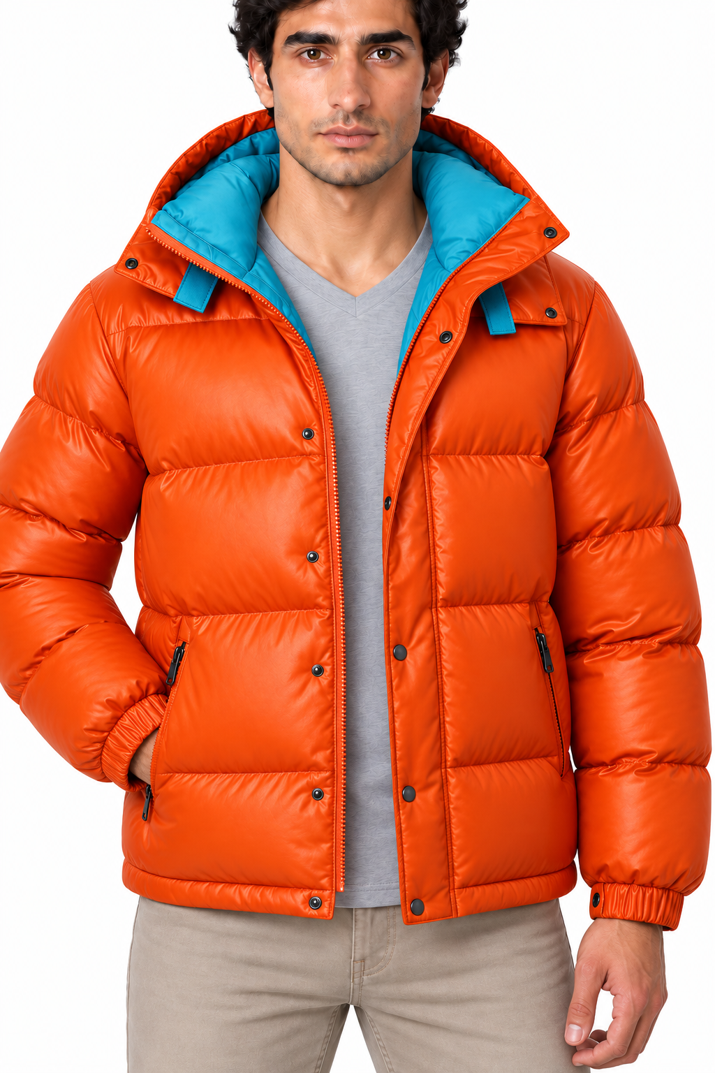 Men's Insulated Full-Zip Puffer Jacket | Glitz & Fashion