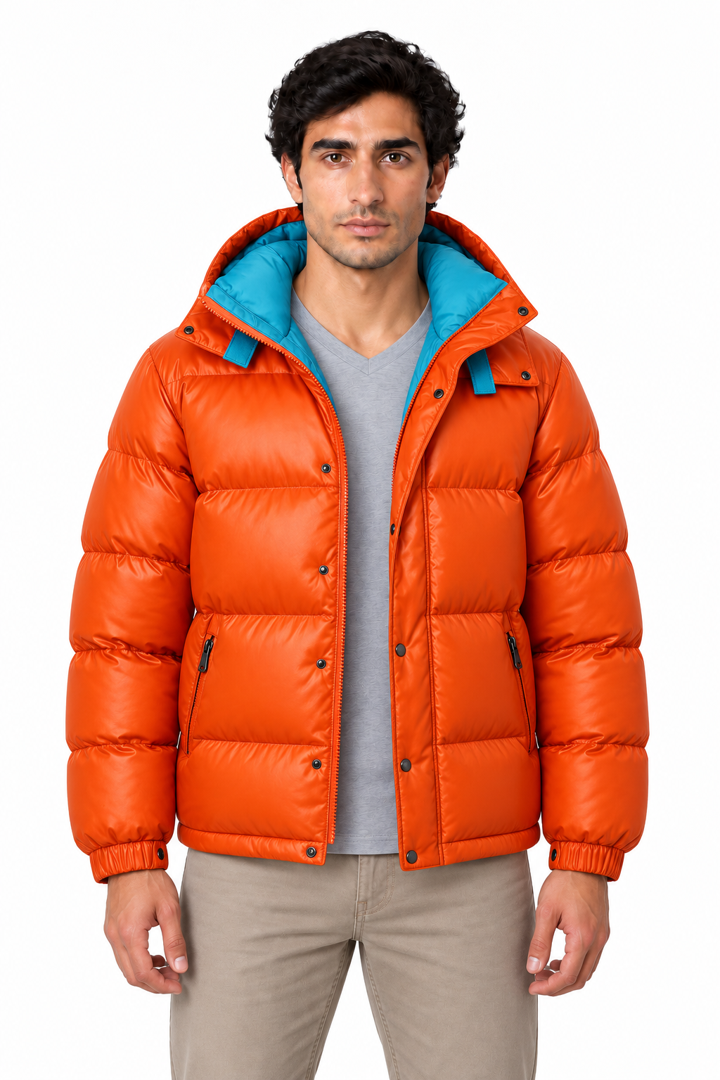 Men's Insulated Full-Zip Puffer Jacket | Glitz & Fashion