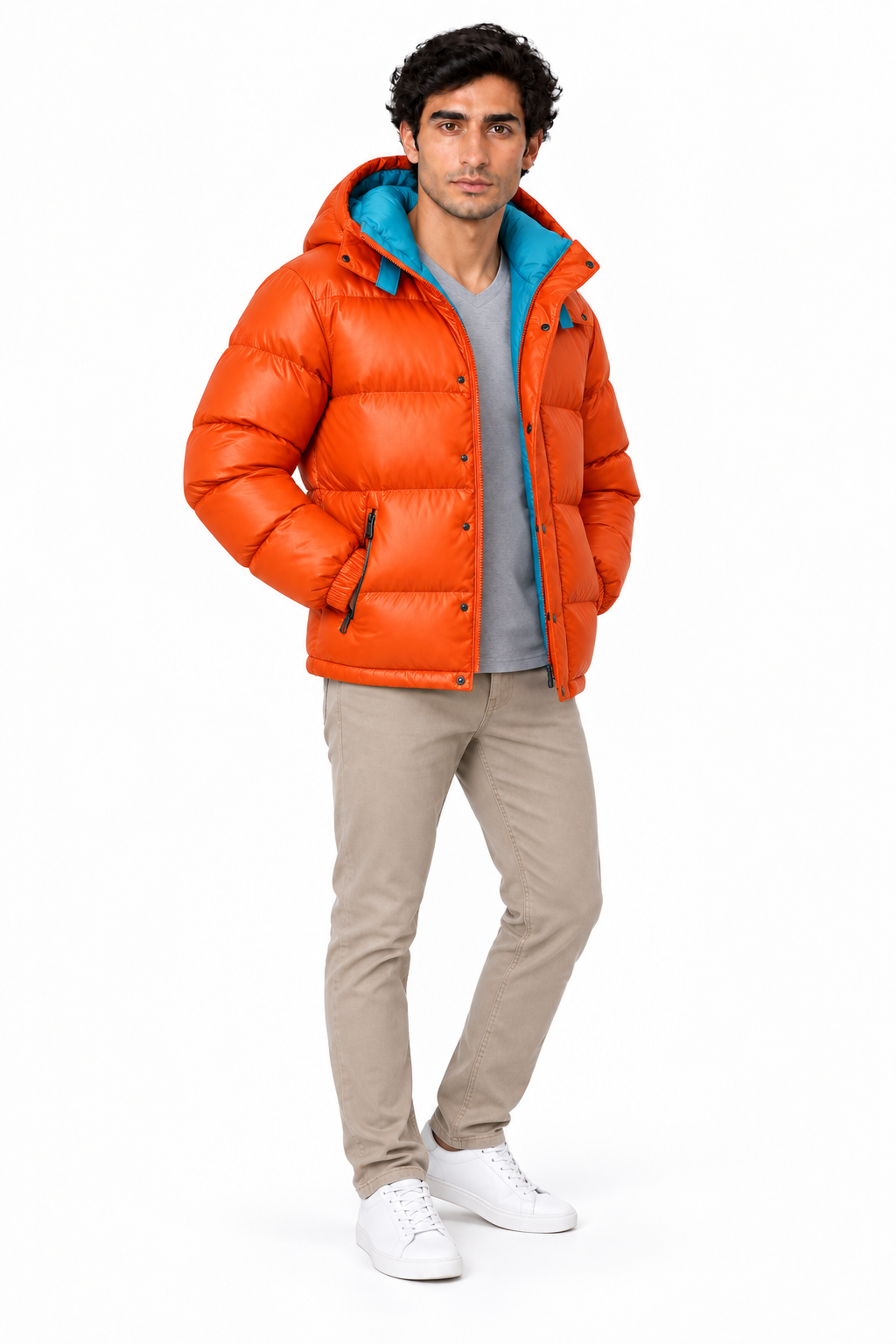 Men's Insulated Full-Zip Puffer Jacket | Glitz & Fashion