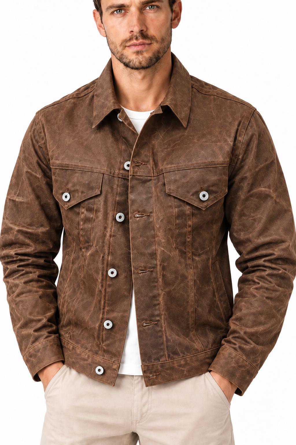 Men's Waxed Cotton Cruiser Jacket | Glitz & Fashion