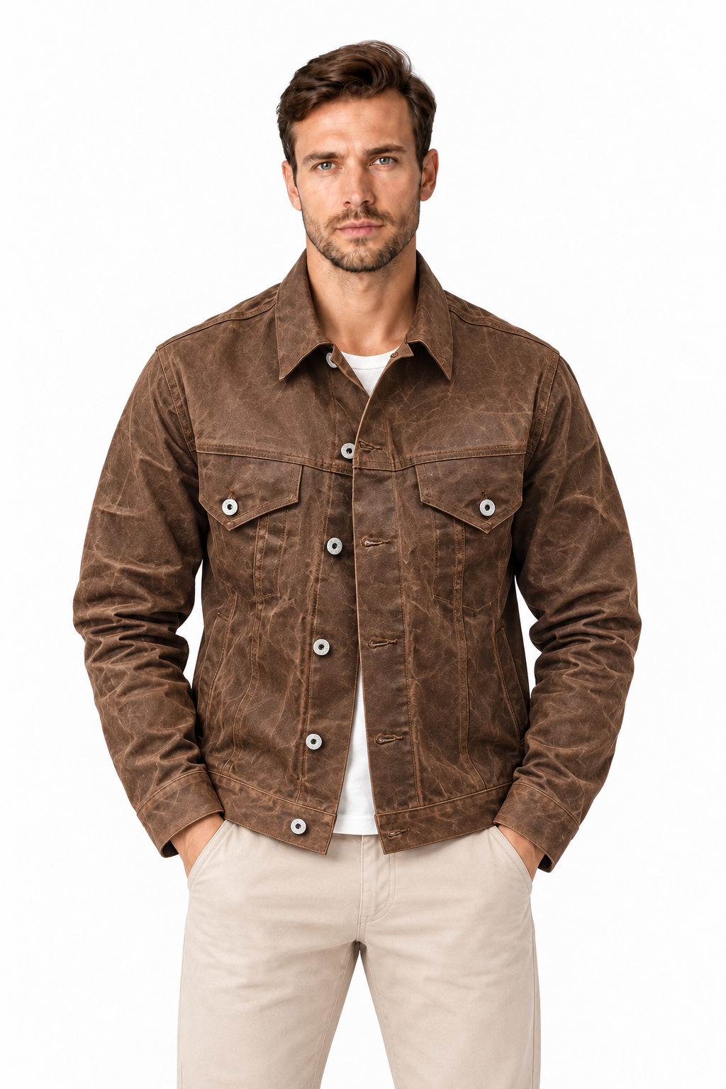 Men's Waxed Cotton Cruiser Jacket | Glitz & Fashion